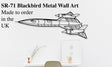 SR-71 Blackbird Metal Wall Art