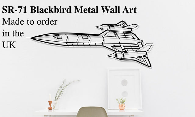SR-71 Blackbird Metal Wall Art