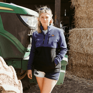 Sugar Loaf Horizon Polar Fleece Half Zip - Indigo Blue