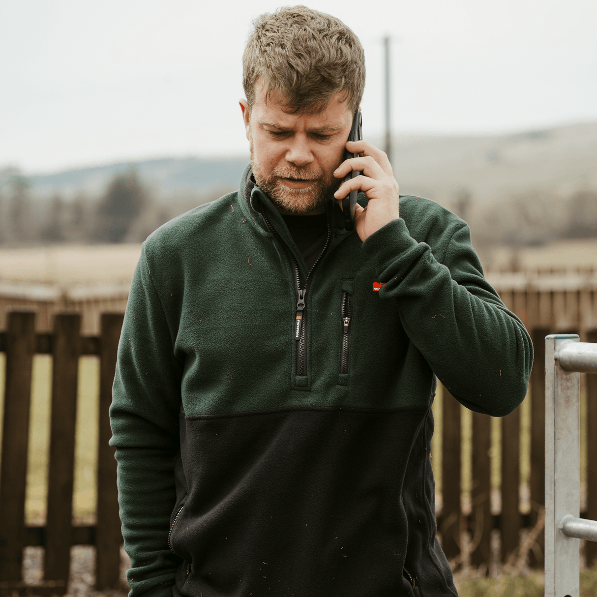 Sugar Loaf Horizon Polar Fleece Half Zip - Green