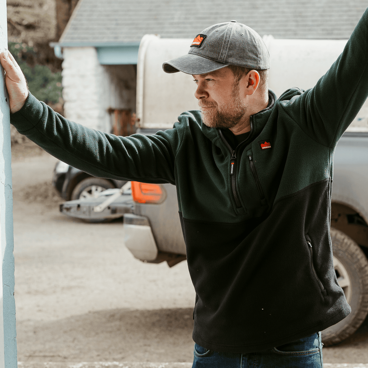 Sugar Loaf Horizon Polar Fleece Half Zip - Green