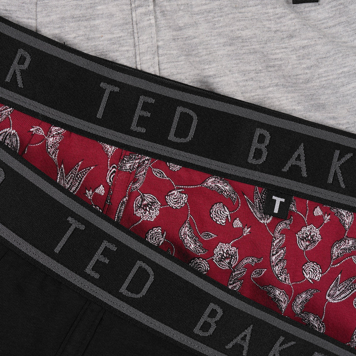 Ted Baker 3 Pack Mens Soft Breathable Cotton Boxer Brief Underwear