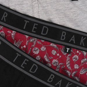 Ted Baker 3 Pack Mens Soft Breathable Cotton Boxer Brief Underwear