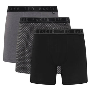 Ted Baker 3 Pack Mens Soft Breathable Cotton Boxer Brief Underwear