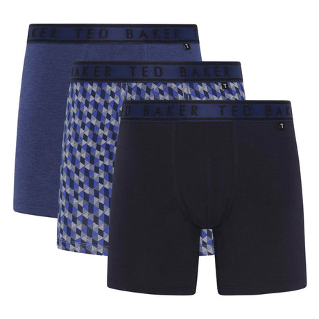 Ted Baker 3 Pack Mens Soft Breathable Cotton Boxer Brief Underwear
