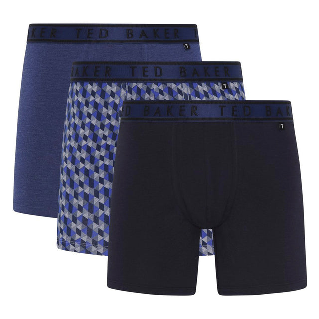 Ted Baker 3 Pack Mens Soft Breathable Cotton Boxer Brief Underwear
