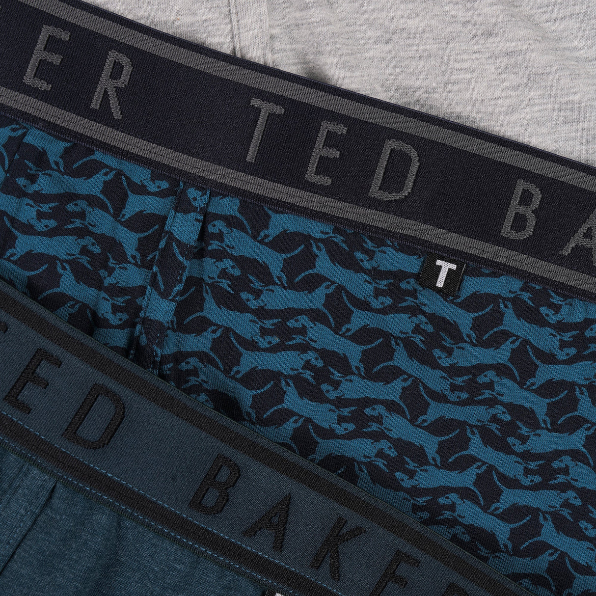 Ted Baker 3 Pack Mens Soft Breathable Cotton Boxer Brief Underwear