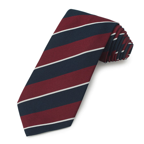1st The Queen's Dragoon Guards Three-Fold Silk Reppe Tie