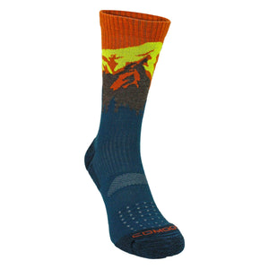 Mens Ladies Light Performance Crew Merino Wool Socks Trekking Socks