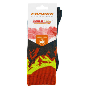 Mens Ladies Light Performance Crew Merino Wool Socks Trekking Socks