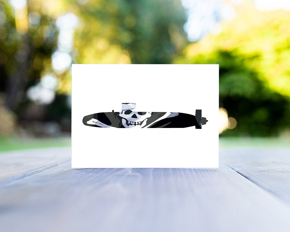 Trafalgar Class Jolly Roger Greeting Card