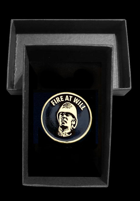 Sir Michael Caine Zulu Pin Badge Fire at Will gift for Veterans