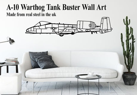 A10 Warthog Tank Buster Metal Wall Art