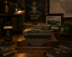 Abbot FV433 Self Propelled Gun Cold Cast Bronze Statue
