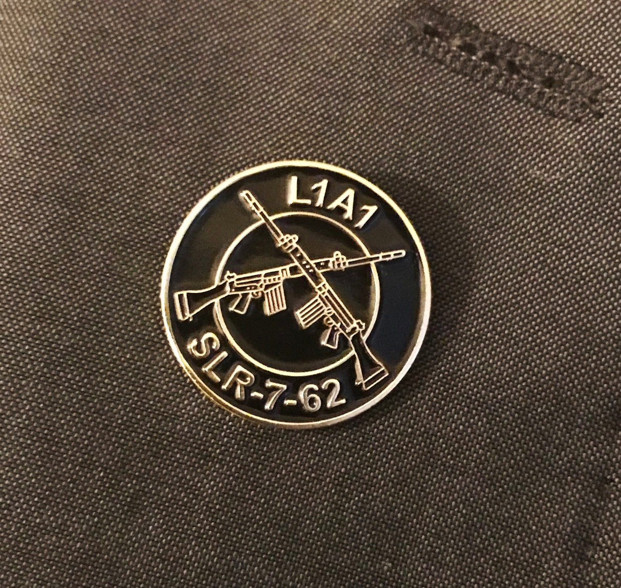 SLR 7.62 Pin Badge