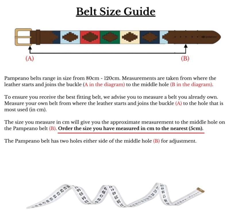 Adjutant General’s Corps (Agc) Leather Polo Belt Regimental