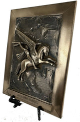 Airborne Forces Pegasus Cold Cast Bronze Plaque Military