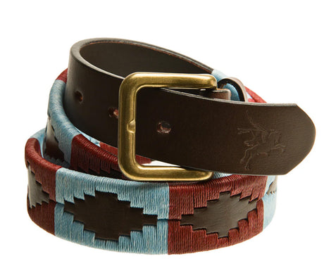 Airborne Pegasus Leather Polo Belt