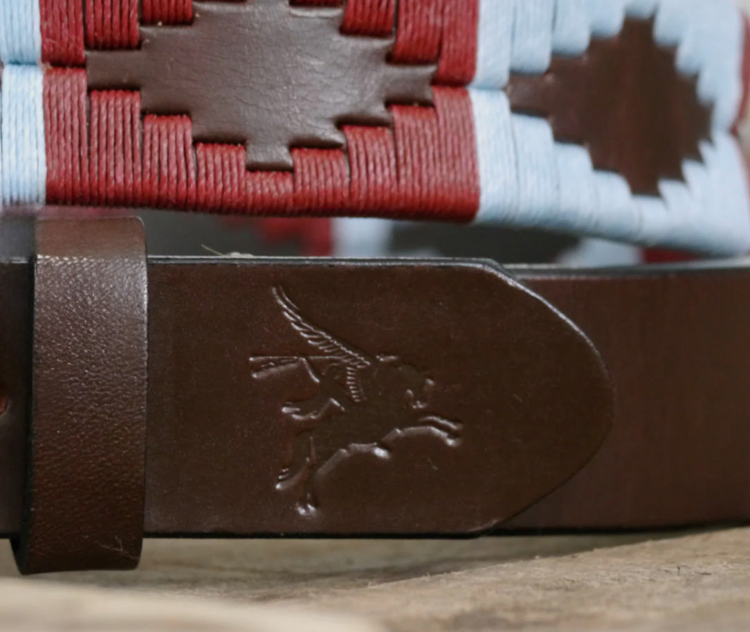Airborne Pegasus Leather Polo Belt