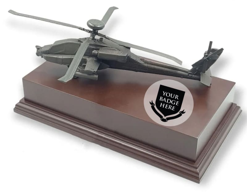 APACHE AH-64A Helicopter Gun Ship Cold Cast Bronze Statue