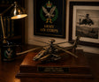 APACHE AH-64A Helicopter Gun Ship Cold Cast Bronze Statue