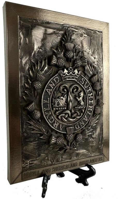 Argyll and Sutherland Highlanders Cold Cast Bronze Plaque