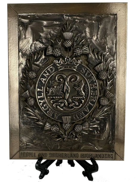 Argyll and Sutherland Highlanders Cold Cast Bronze Plaque