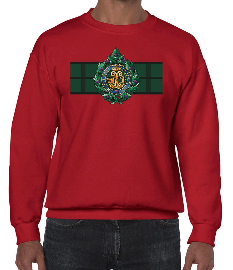 Argyll And Sutherland Highlanders Front Printed Sweater