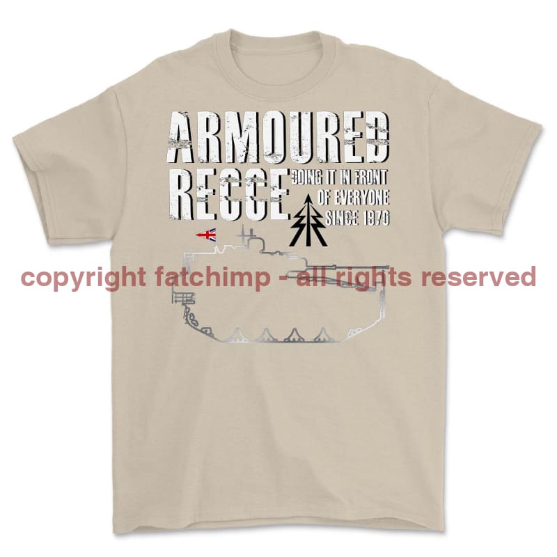 Armoured Recce Doing In Front of Everyone Printed T-Shirt