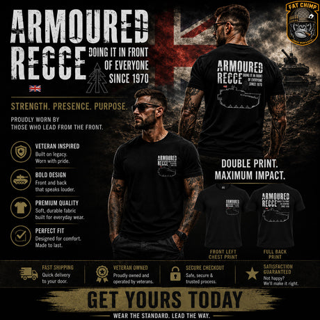Armoured Recce Doing It In Front of Everyone Double Print T-Shirt