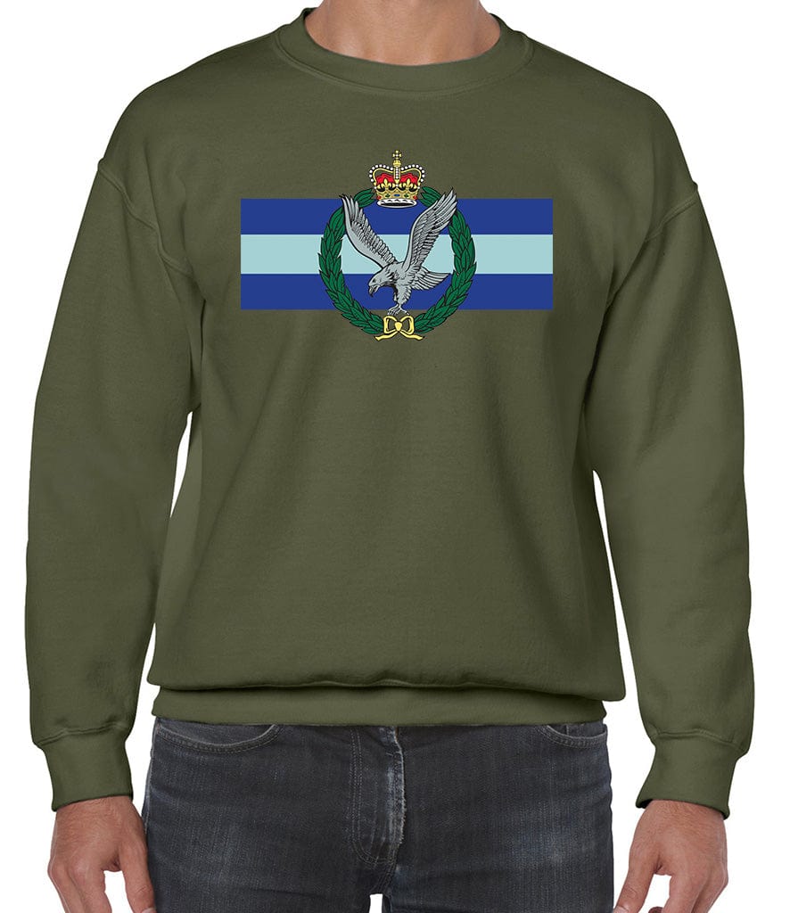 Army Air Corps AAC Front Printed Sweater