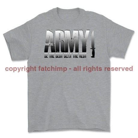 Army Be The Best Beat The Rest Printed T-Shirt