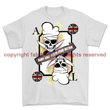 Army Chef Death From Within Printed T-Shirt