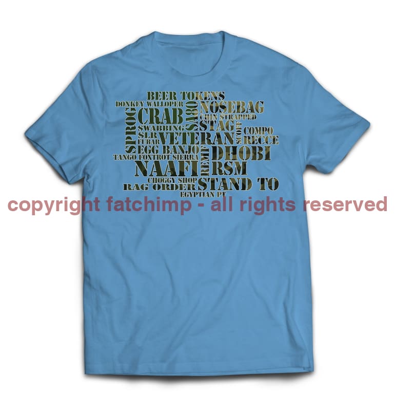 British Army Jargon Printed T-Shirt