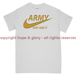 Army Just Did It Printed T-Shirt