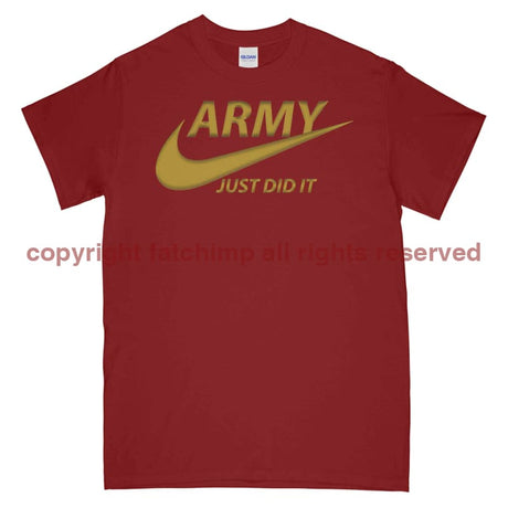 Army Just Did It Printed T-Shirt