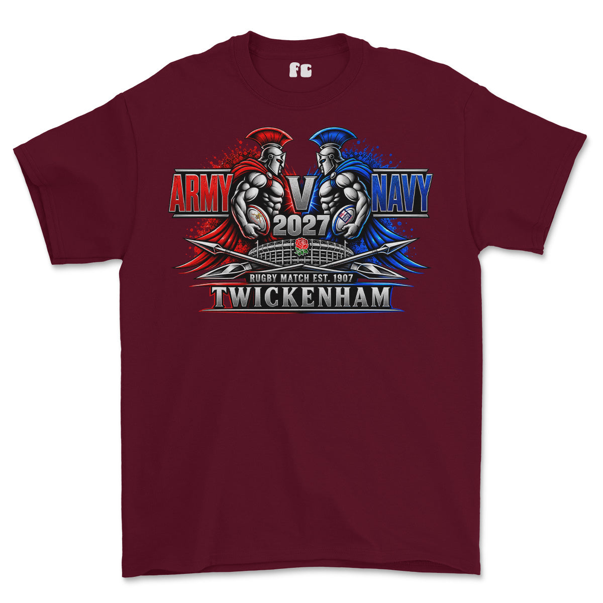 Army V Navy 2027 Gladiators Printed T-Shirt