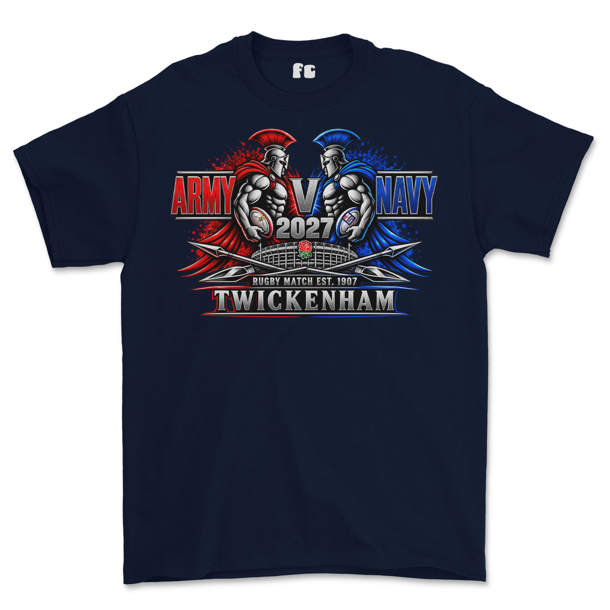 Army V Navy 2027 Gladiators Printed T-Shirt