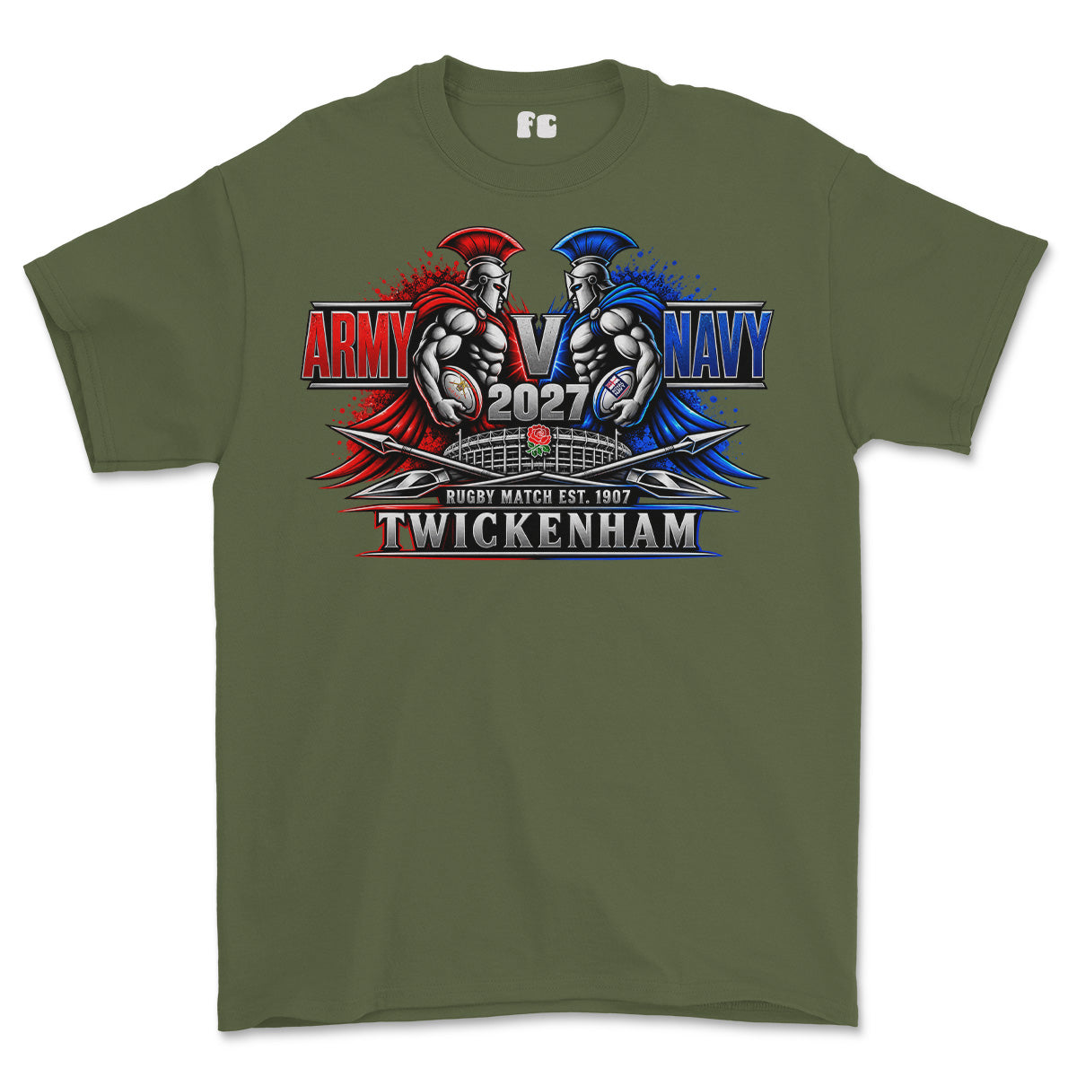 Army V Navy 2027 Gladiators Printed T-Shirt
