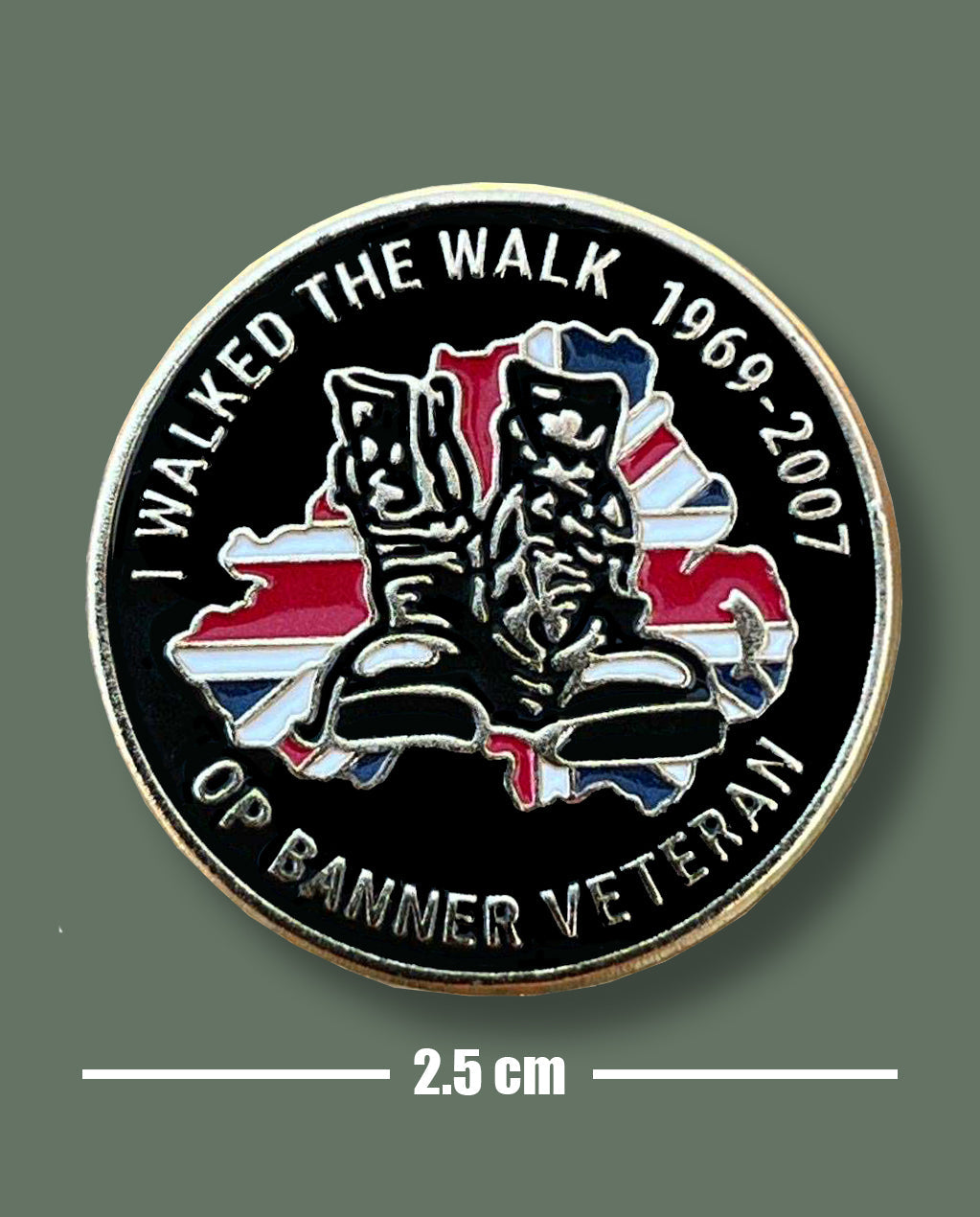 Operation Banner I Walked the Walk Pin Badge Northern Ireland