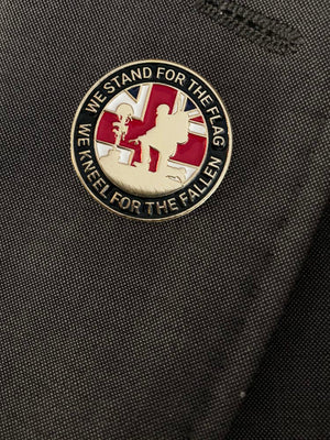 Stand For The Flag Pin Badge
