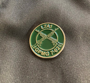 The General GPMG The Gimpy Pin Badge