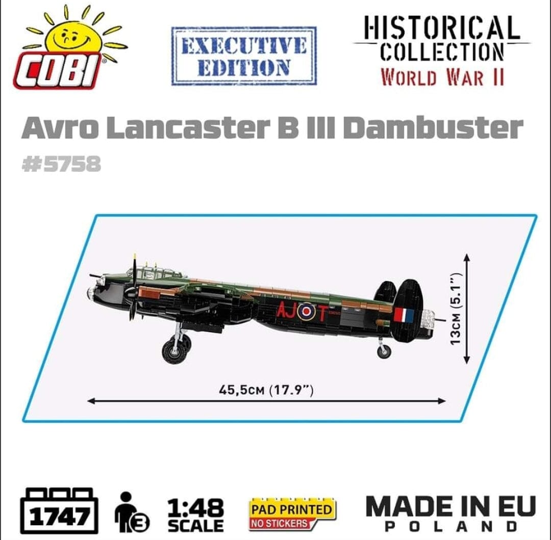 Avro Lancaster Bomber BIII Dambusters brick plane model