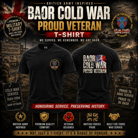 BAOR Cold War Veteran Double Print T-Shirt