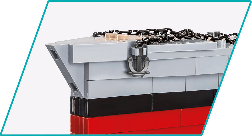 Battleship Gneisenau brick model - COBI 4835 - 2417 bricks