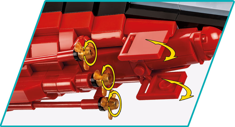 Battleship Gneisenau brick model - COBI 4835 - 2417 bricks