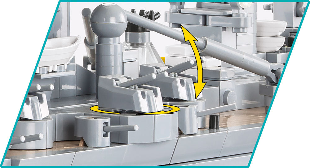 Battleship Gneisenau brick model - COBI 4835 - 2417 bricks