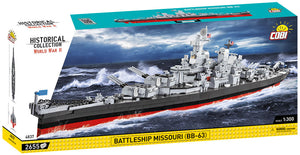 USS Missouri Battleship brick model - COBI 4837 - 2640 Bricks