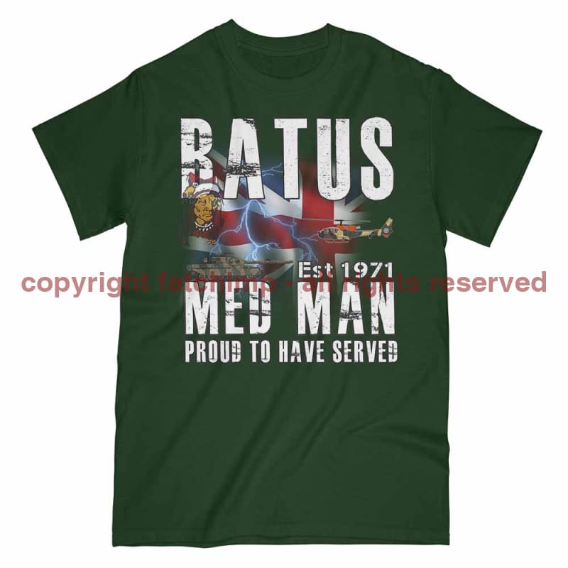 Batus Med Man British Army Printed T-Shirt