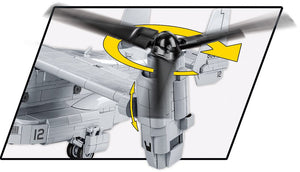 Bell Boeing V-22 Osprey tiltrotor brick model - COBI 5836 - 1090 bricks